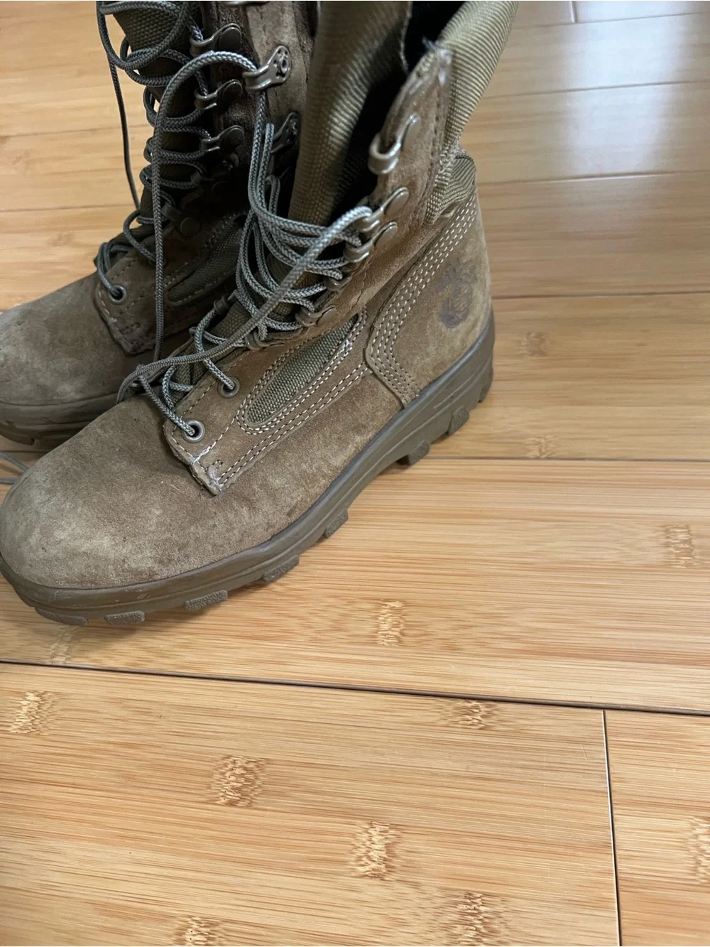Bates E85501C USMC GoreTex Combat Boots Men Size 6.5 R Olive Mojave Marine Corps